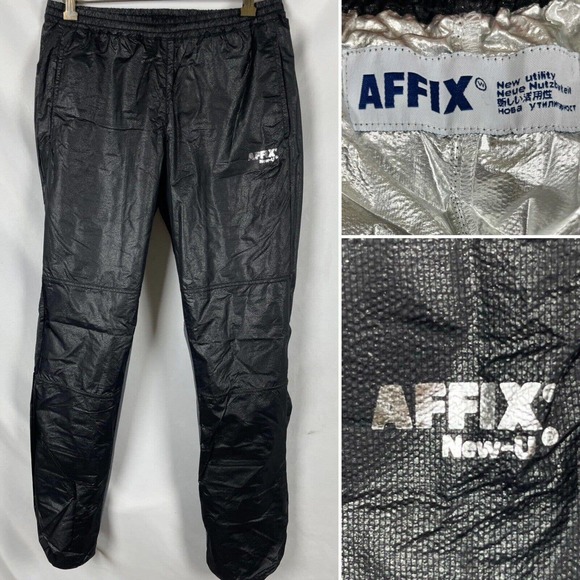 Affix Works Lightweight Mesh Trimmed Nylon Track Pants Men’s S AFFXWRKS - Picture 1 of 9